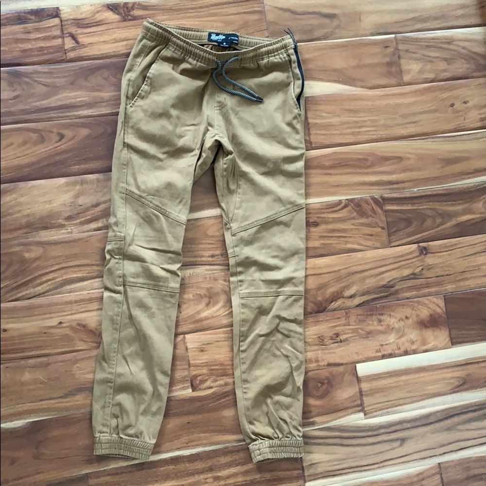 Tan jogger pants like new